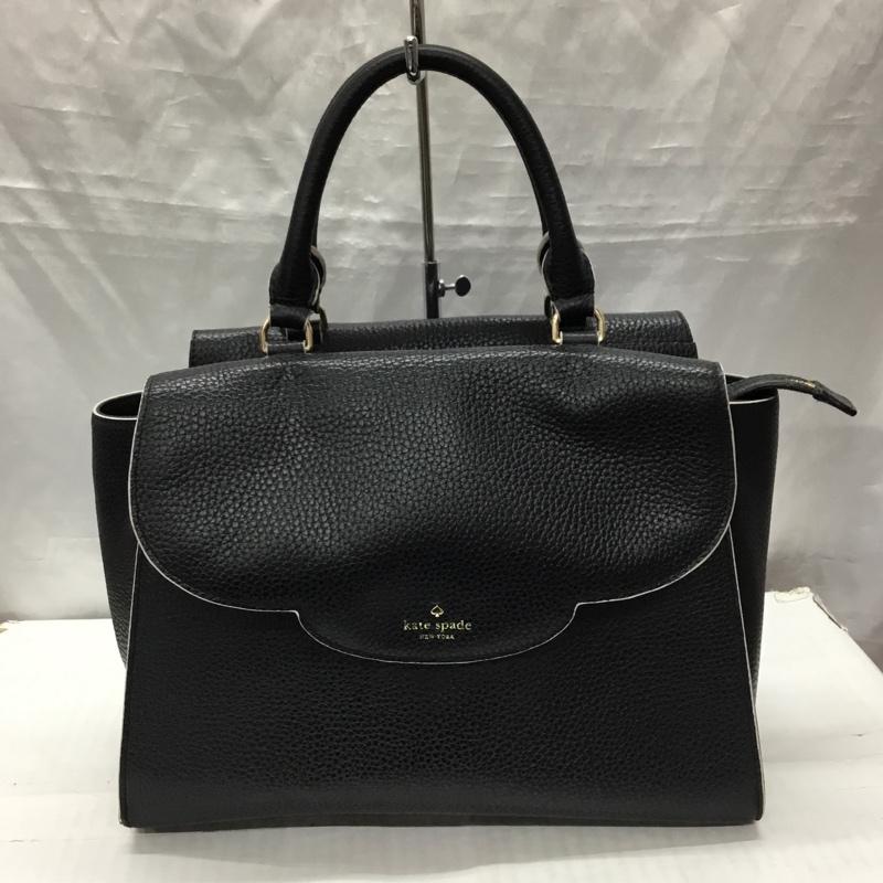 ケイトスペード Kate Spade ハンドバッグ ハンドバッグ 2WAY ショルダー レザー ロゴ、文字 黒 / ブラック / レディース USED 古着 中古 10120740