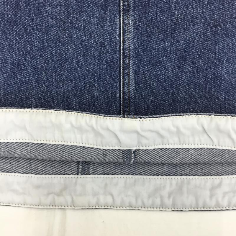 トミー ジーンズ TOMMY JEANS ワンピース ミニスカート XS ロゴ、文字 インディゴ / インディゴ /  レディース USED 古着 中古 10133593