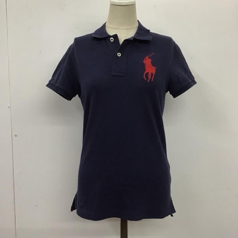 ポロラルフローレン POLO RALPH LAUREN ポロシャツ 半袖 211505656002 ビッグポニー S ワンポイント 紺 / ネイビー / レディース USED 古着 中古 10109704