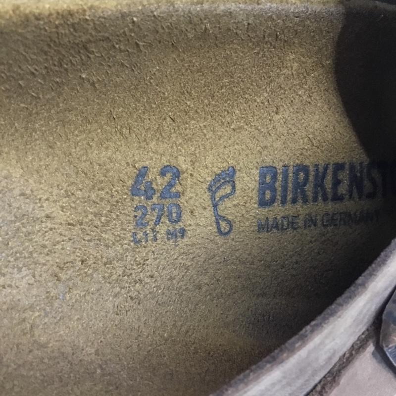 ビルケンシュトック BIRKENSTOCK サンダル サンダル 27cm ストラップ コンフォートサンダル 27.0cm 無地 茶 / ブラウン / メンズ USED 古着 中古 10118659