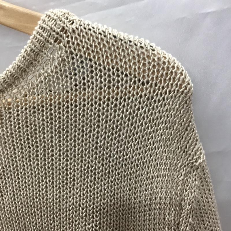 ザラ ZARA ニット、セーター 長袖 M 無地 ベージュ / ベージュ / レディース USED 古着 中古 10121995
