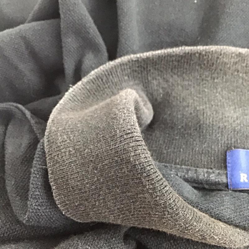 ポロラルフローレン POLO RALPH LAUREN ポロシャツ 半袖 半袖ポロシャツ 半袖カットソー カラーシャツ XL ロゴ、文字 黒 / ブラック / メンズ USED 古着 中古 10132575