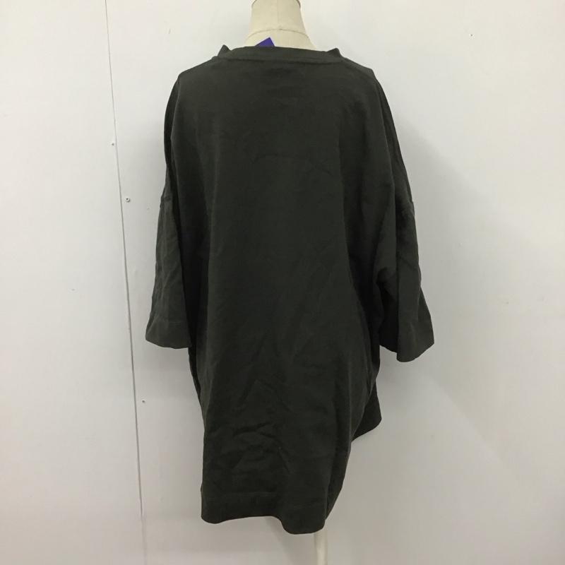 シテン CITEN Tシャツ 半袖 4257-137-0007 GIZAコットン ハーフスリーブ ヒュージTシャツ オーバーサイズ FREE 無地 チャコールグレー / チャコールグレー / レディース USED 古着 中古 10108275