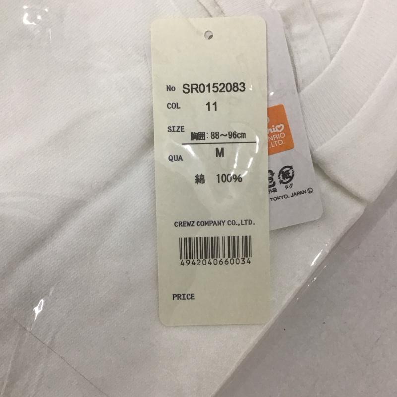 豊天商店 ぶーでんしょうてん Tシャツ 半袖 桜いっぱい キャラT サンリオ キティちゃん M プリント X キャラクター 白 / ホワイト /  レディース USED 古着 中古 10127501