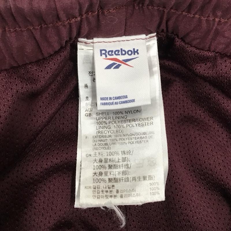リーボック Reebok パンツ ワークパンツ、ペインターパンツ ジャージ パンツ ワイドパンツ カジュアルパンツ スポーツウェア 0 ロゴ、文字 えんじ / ワインレッド / メンズ USED 古着 中古 10117421