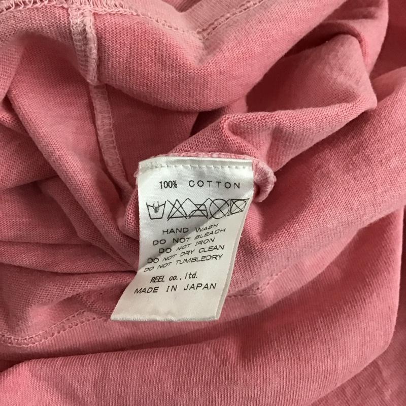 クラクト CLUCT Tシャツ 半袖 ロゴ、文字 X プリント 桃 / ピンク / メンズ USED 古着 中古 10128349