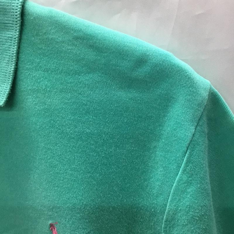 ラルフローレン RALPHLAUREN ポロシャツ 半袖 半袖カットソー プリントTシャツ クルーネックカットソー M ロゴ、文字 薄緑 / ライトグリーン /  メンズ USED 古着 中古 10113307