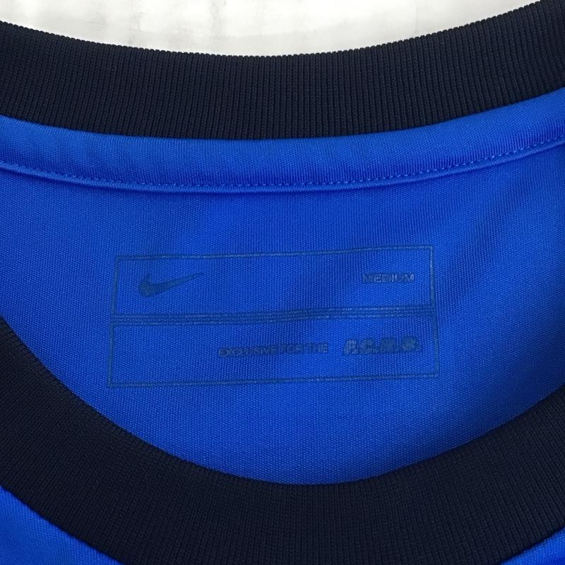 エフシーレアルブリストル F.C.Real Bristol カットソー 長袖 長袖カットソー クルーネックカットソー ナイキ コラボ スポーツウェア M ロゴ、文字 青 / ブルー / メンズ USED 古着 中古 10111493