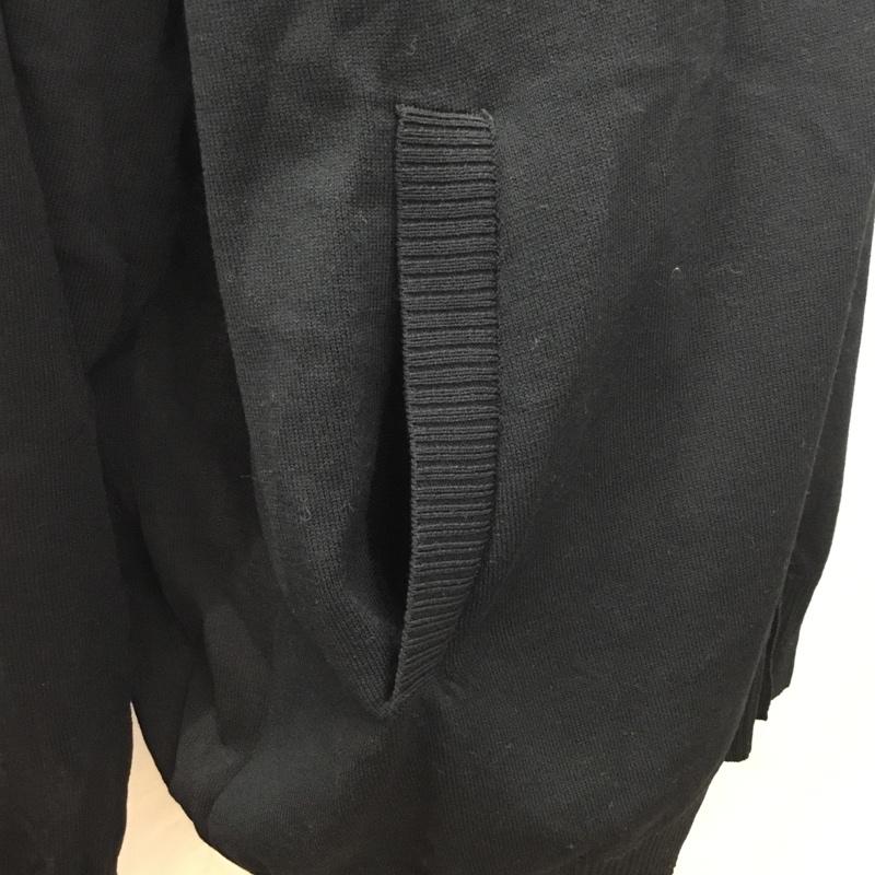 ジーユー GU カーディガン 長袖 351-351025 UNDERCOVERシアーコンビネーションニットカーディガン 長袖ニットカーディガン XL 無地 黒 / ブラック / メンズ USED 古着 中古 10111300