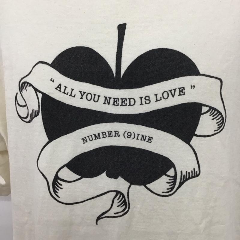 ナンバーナイン NUMBER (N)INE Tシャツ 半袖 半袖カットソー プリントTシャツ クルーネックカットソー 2 ロゴ、文字 X プリント 白 / ホワイト /  メンズ USED 古着 中古 10110208