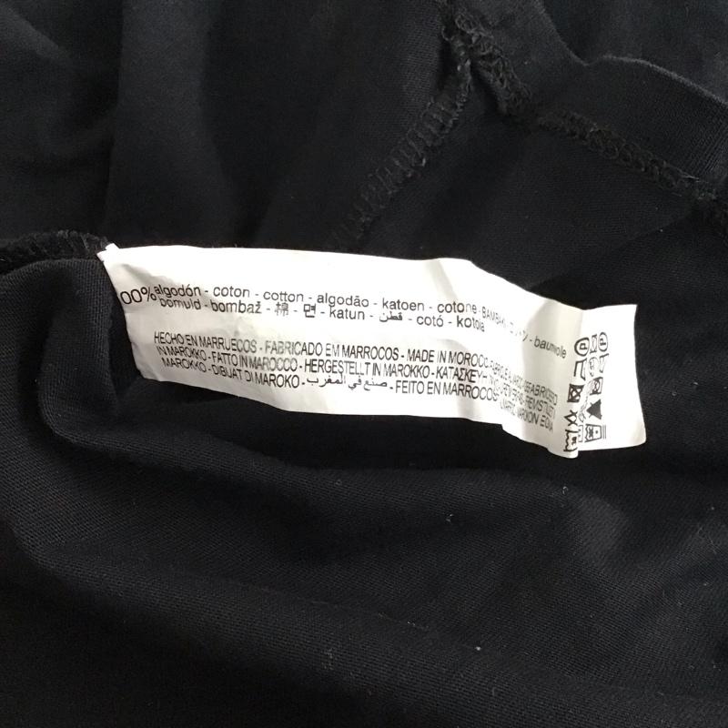 ザラ ZARA カットソー 半袖 0085/451/800 S 無地 黒 / ブラック / レディース USED 古着 中古 10131174