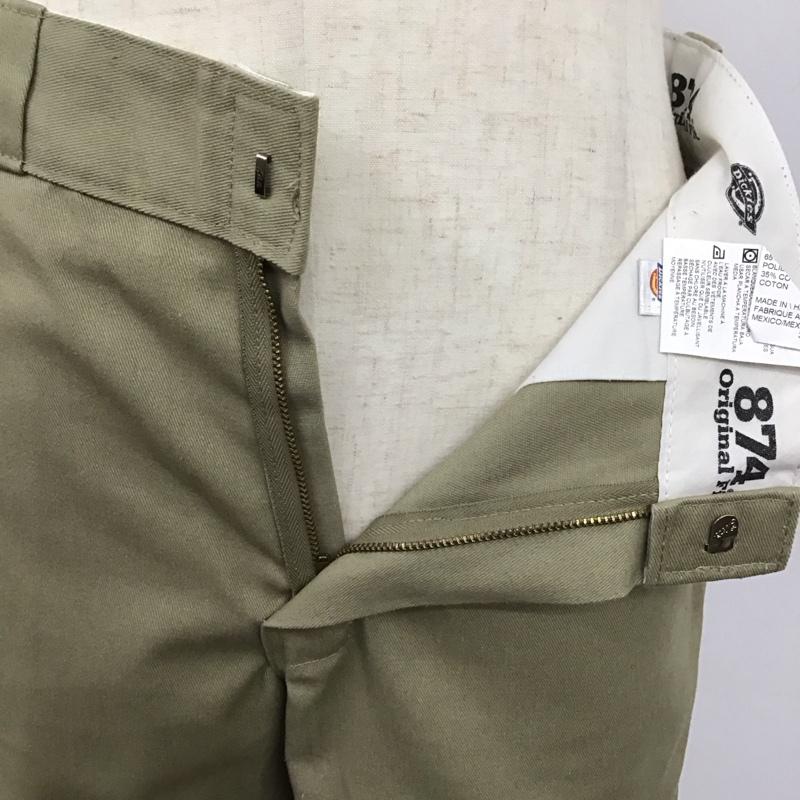 ディッキーズ Dickies パンツ ワークパンツ、ペインターパンツ ワークパンツ ワイドパンツ カジュアルパンツ 33インチ 無地 ベージュ / ベージュ /  メンズ USED 古着 中古 10122751