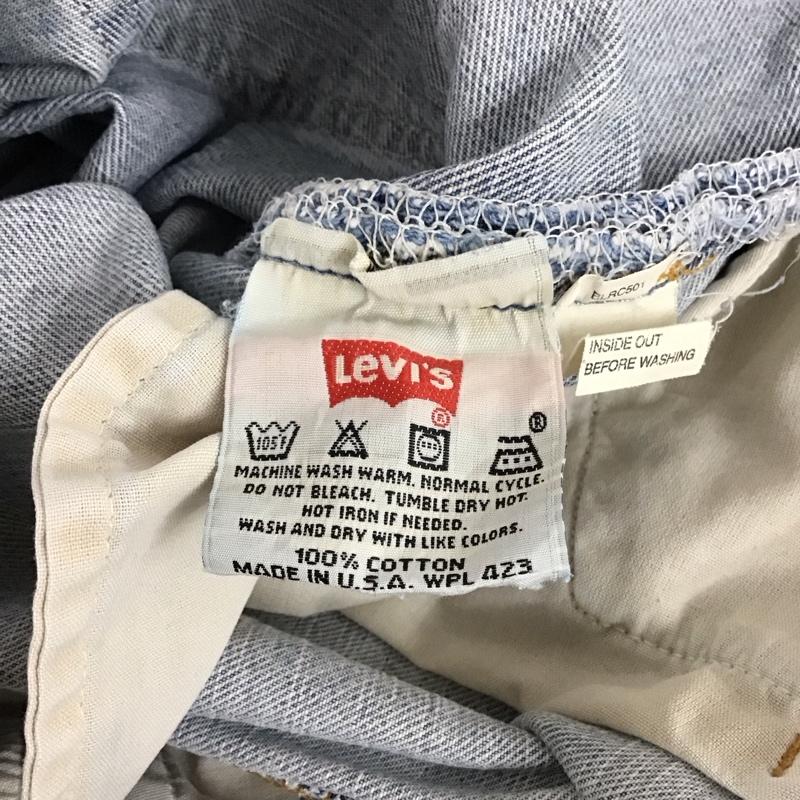 リーバイス Levi s パンツ デニム、ジーンズ デニムパンツ 32インチ 無地 インディゴ / インディゴ / メンズ USED 古着 中古 10129808