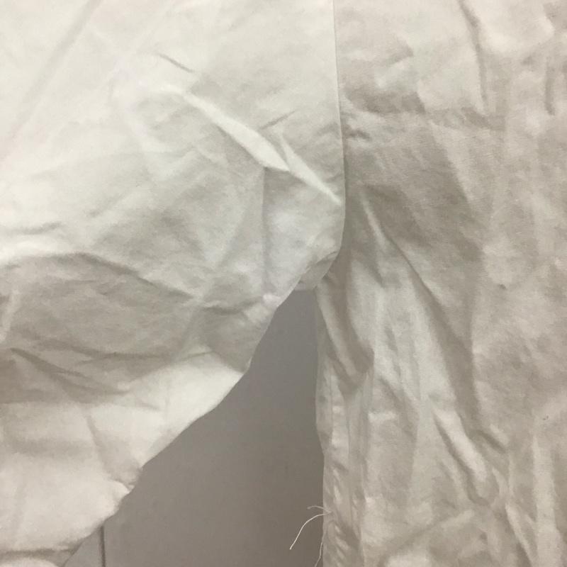 ザラ ZARA シャツ、ブラウス 七分袖 8351 237 250 ノーカラー M 無地 白 / ホワイト / レディース USED 古着 中古 10114236