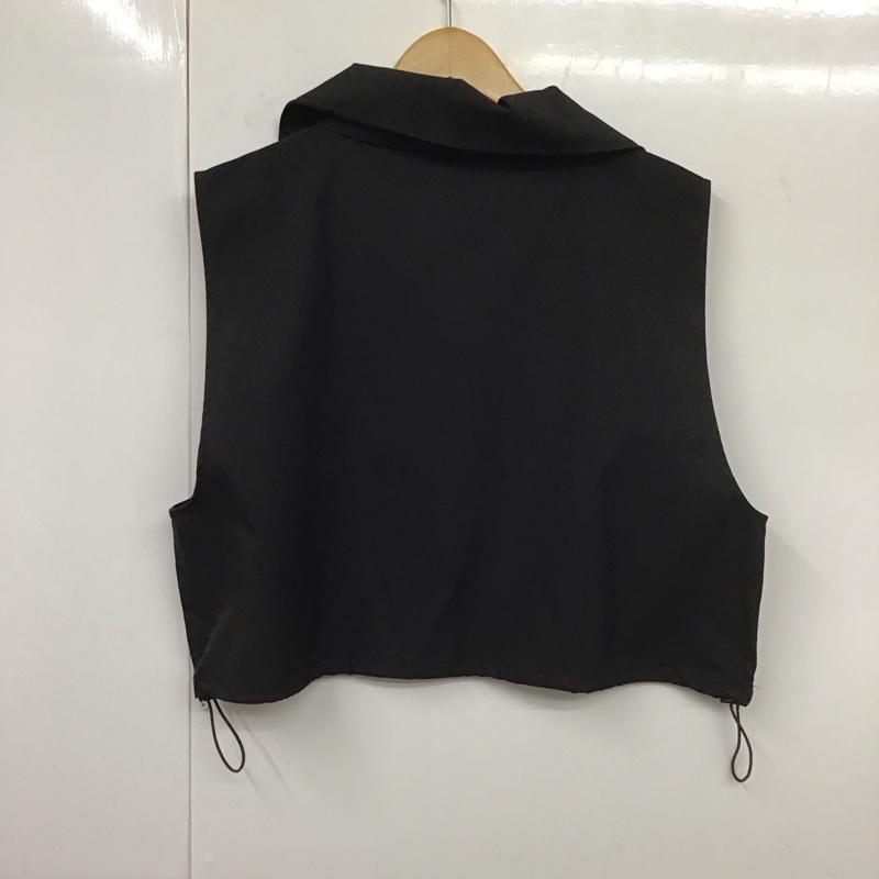 ザラ ZARA ベスト ベスト 8338 997 800 プルオーバー タグ付き L 無地 黒 / ブラック / レディース USED 古着 中古 10131304
