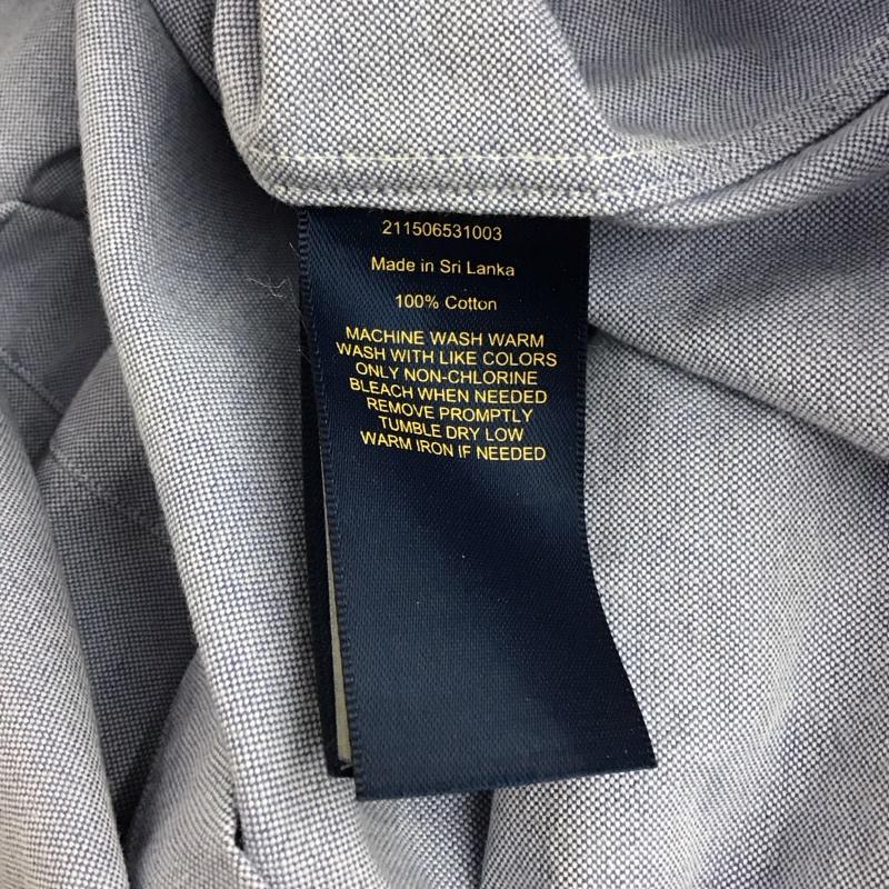 ラルフローレン RALPHLAUREN シャツ、ブラウス 長袖 長袖シャツ 無地シャツ カラーシャツ ボタンダウンシャツ XS ロゴ、文字 水色 / ライトブルー / レディース USED 古着 中古 10149558
