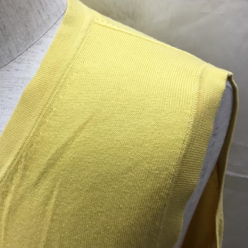 エディーバウアー Eddie Bauer ベスト ベスト Vネック プルオーバー S 無地 黄 / イエロー / メンズ USED 古着 中古 10116094
