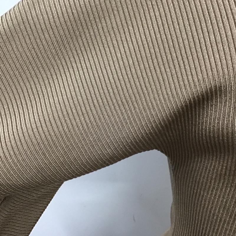 ザラ ZARA ニット、セーター 長袖 6254 109 450 スタンドネック M 無地 ベージュ / ベージュ /  レディース USED 古着 中古 10116668