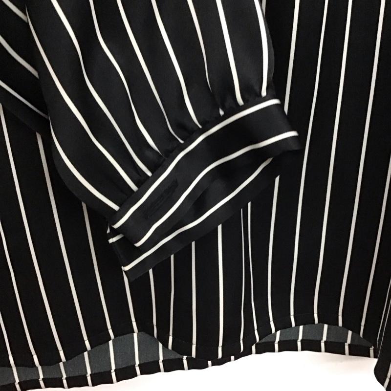 イヴサンローラン Yves Saint Laurent カットソー 長袖 38 ストライプ 黒 / ブラック / X 白 / ホワイト / レディース USED 古着 中古 10133399