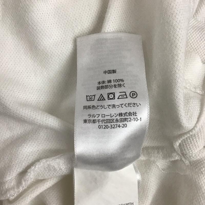 ポロラルフローレン POLO RALPH LAUREN ポロシャツ 半袖 ビッグポニー M ワンポイント 白 / ホワイト / レディース USED 古着 中古 10121122