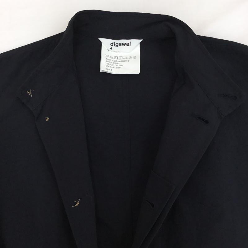 ディガウェル DIGAWEL コート トレンチコート 1 無地 紺 / ネイビー / メンズ USED 古着 中古 10112612