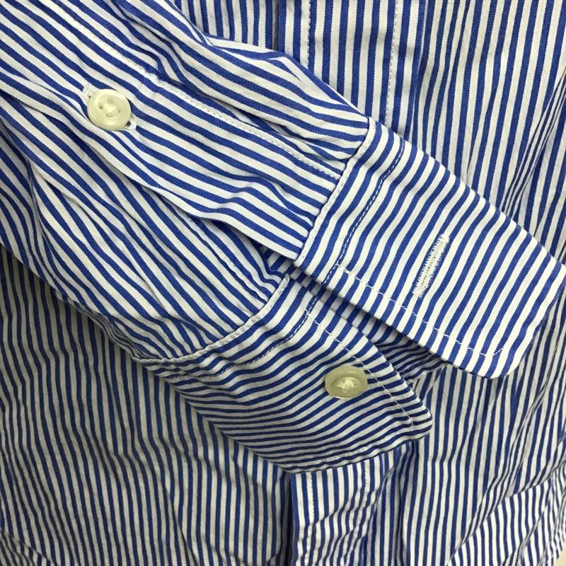 ポロラルフローレン POLO RALPH LAUREN シャツ、ブラウス 長袖 長袖シャツ ストライプシャツ カラーシャツ カジュアルシャツ 0 ストライプ 白 / ホワイト / X 青 / ブルー / レディース USED 古着 中古 10105923