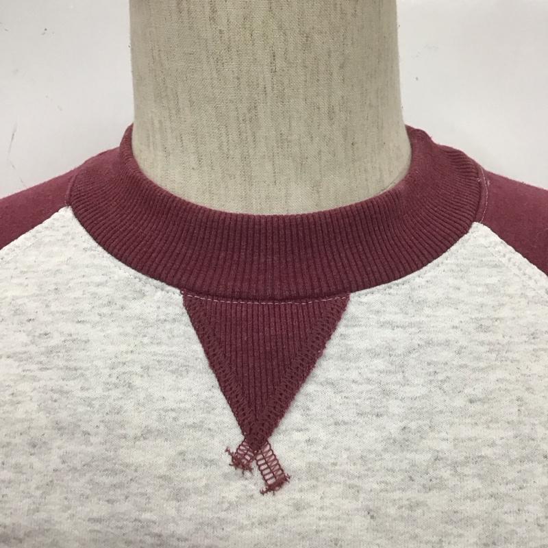 チャンピオン Champion トレーナー 長袖 L 無地 灰 / グレー / X 紫 / パープル / メンズ USED 古着 中古 10107835