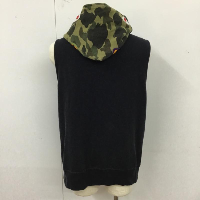 アベイシングエイプ A BATHING APE ベスト ベスト ジップアップベスト パーカーベスト ノースリーブカットソー L プリント マルチカラー / マルチカラー / メンズ USED 古着 中古 10120650