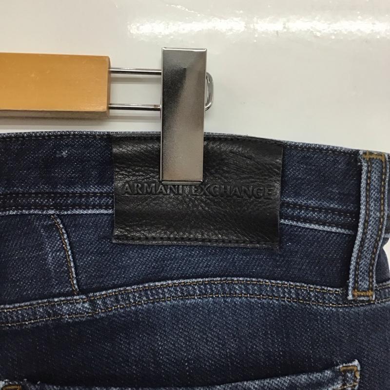アルマーニエクスチェンジ ARMANI EXCHANGE パンツ デニム、ジーンズ デニムパンツ スリムパンツ カジュアルパンツ ストレッチパンツ 34インチ 無地 インディゴ / インディゴ / メンズ USED 古着 中古 10132913