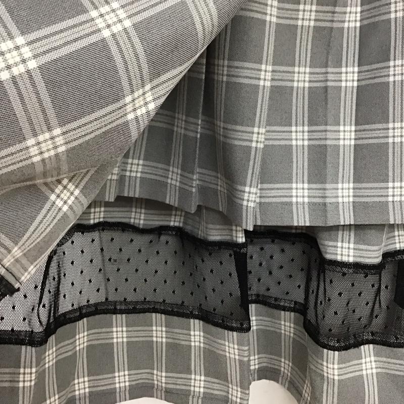 アクシーズファム axes femme スカート ひざ丈スカート M チェック マルチカラー / マルチカラー / レディース USED 古着 中古 10129295