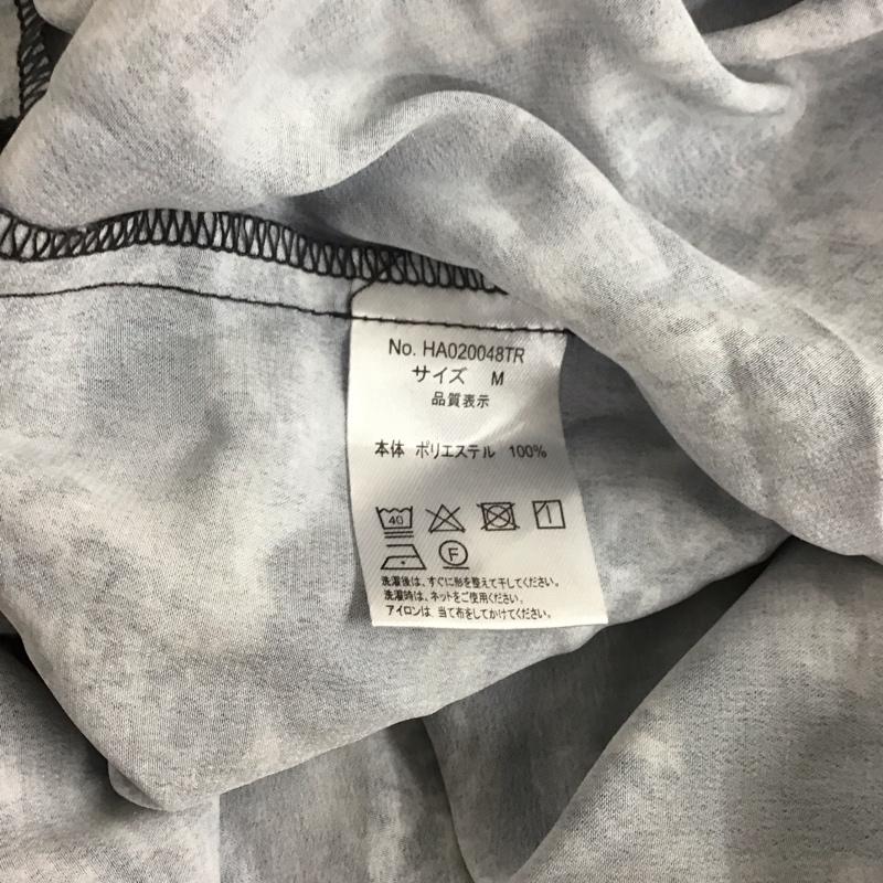 ハレ HARE シャツ、ブラウス 長袖 ha020048tr 長袖シャツ 柄シャツ ノーカラーシャツ プリントシャツ M 総柄 白 / ホワイト / X 黒 / ブラック / メンズ USED 古着 中古 10106739