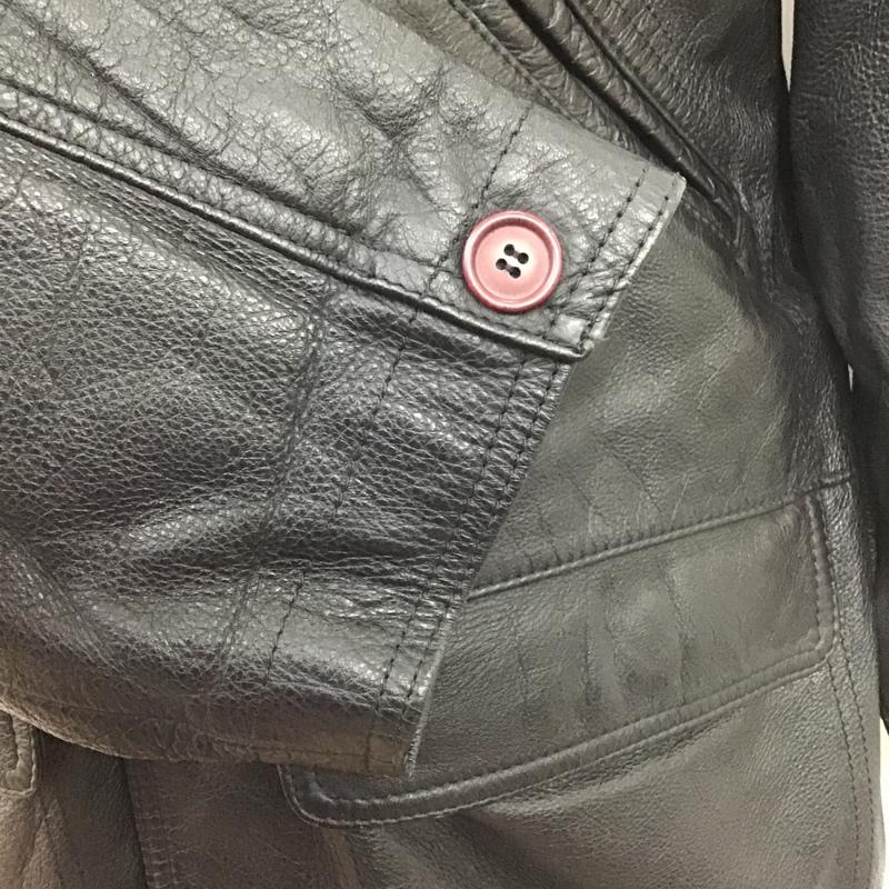 古着 USED コート コート一般 レザー L 無地 黒 / ブラック / メンズ USED 古着 中古 10105977