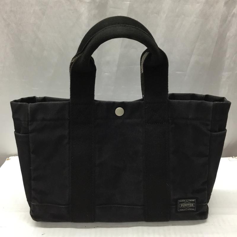 ポーター PORTER ハンドバッグ ハンドバッグ ロゴ、文字 黒 / ブラック / メンズ USED 古着 中古 10112851