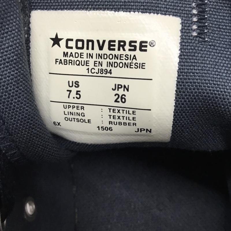 コンバース CONVERSE スニーカー スニーカー 1CJ894 オールスター モノカラーズ 26cm 26.0cm ロゴ、文字 紺 / ネイビー / メンズ USED 古着 中古 10117657