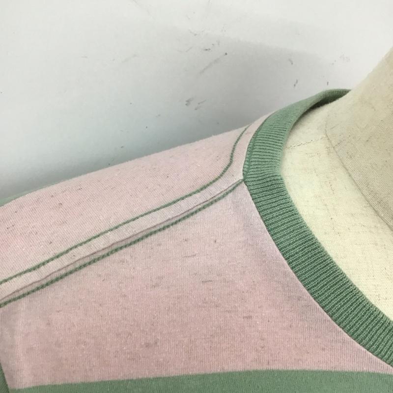 レミ レリーフ REMI RELIEF カットソー 半袖 半袖カットソー プリントTシャツ クルーネックカットソー S ボーダー柄 マルチカラー / マルチカラー /  メンズ USED 古着 中古 10113135