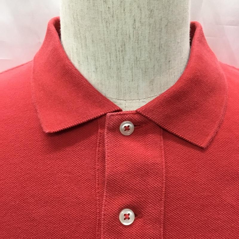 ポロラルフローレン POLO RALPH LAUREN ポロシャツ 半袖 L 無地 赤 / レッド / メンズ USED 古着 中古 10108686