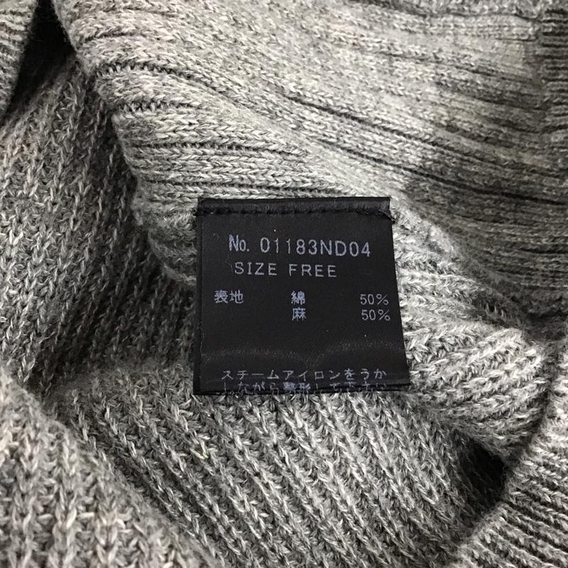 ヒステリックグラマー HYSTERIC GLAMOUR カーディガン 長袖 FREE 無地 灰 / グレー / レディース USED 古着 中古 10117240
