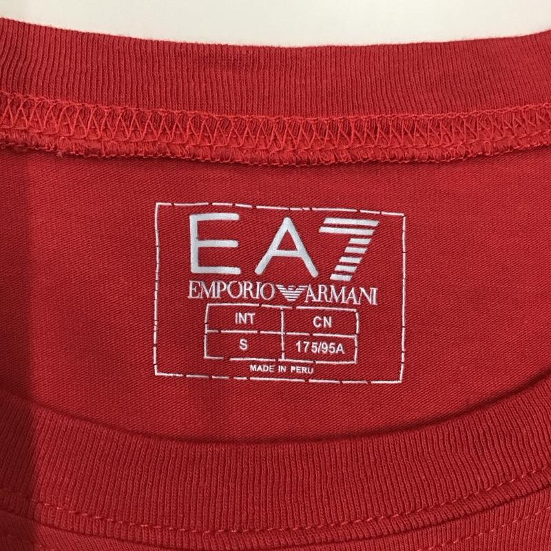 エンポリオアルマーニ EMPORIO ARMANI Tシャツ 半袖 EA7 クルーネック S ロゴ、文字 赤 / レッド / レディース USED 古着 中古 10118028
