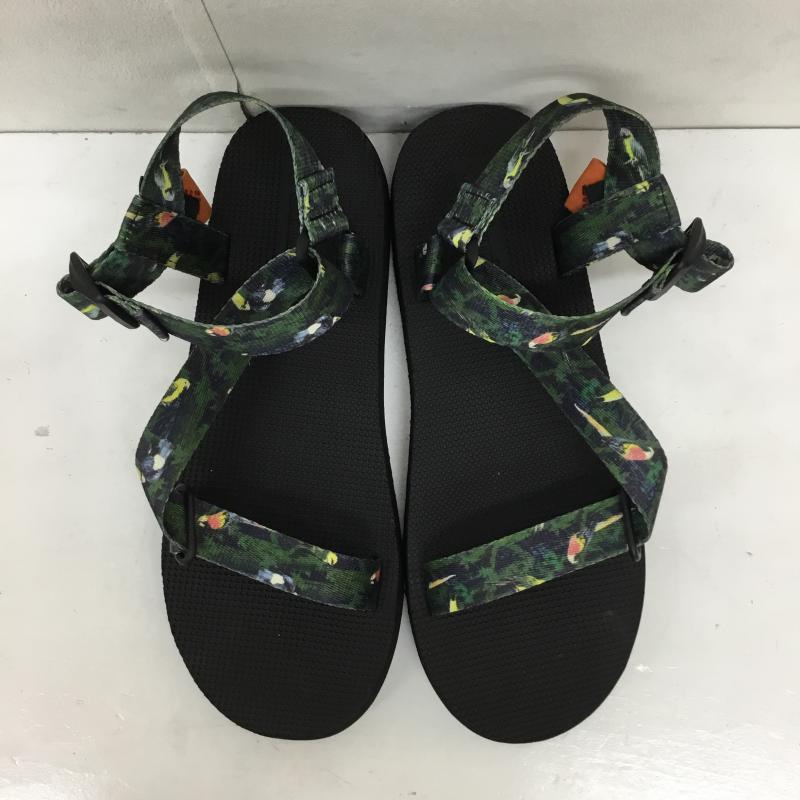 コロンビア Columbia サンダル サンダル 総柄 緑 / グリーン / メンズ USED 古着 中古 10134723