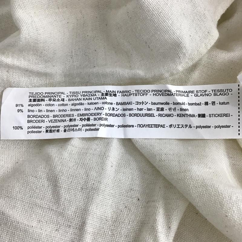 ザラ ZARA TRAFALUC ワンピース ロングスカート 長袖シャツワンピース ロングワンピース カジュアルワンピース フレアスカート M 無地 オフホワイト / オフホワイト / レディース USED 古着 中古 10105932