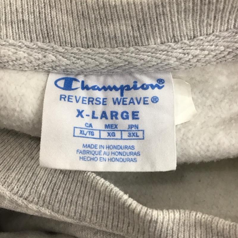 チャンピオン Champion トレーナー 長袖 長袖トレーナー スウェット 長袖カットソー クルーネックカットソー ロゴ、文字 灰 / グレー / メンズ USED 古着 中古 10112101