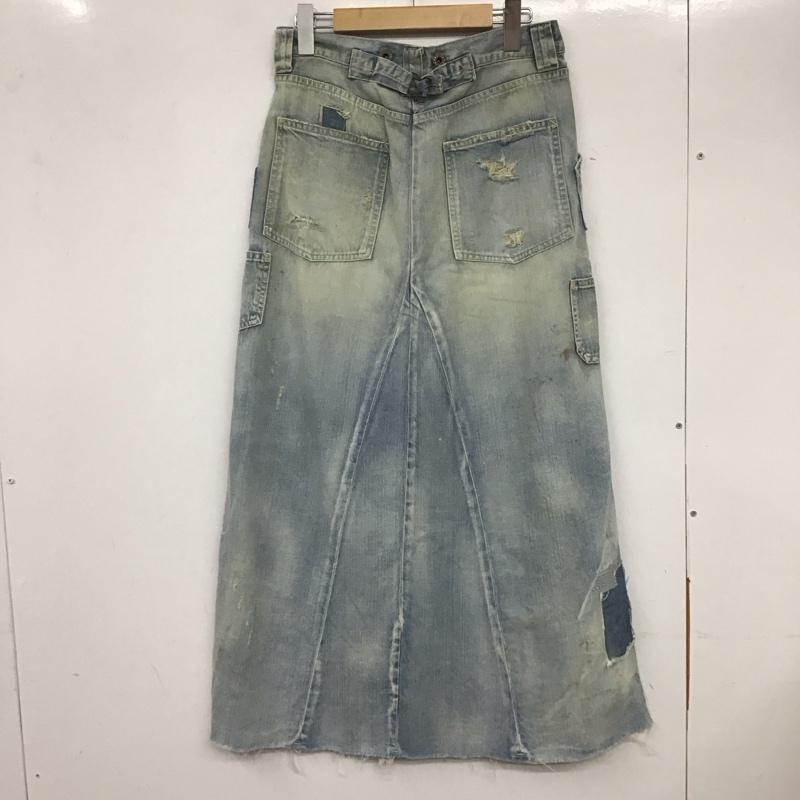 スタニングルアー STUNNING LURE スカート ロングスカート デニムスカート 36 無地 水色 / ライトブルー / レディース USED 古着 中古 10134256