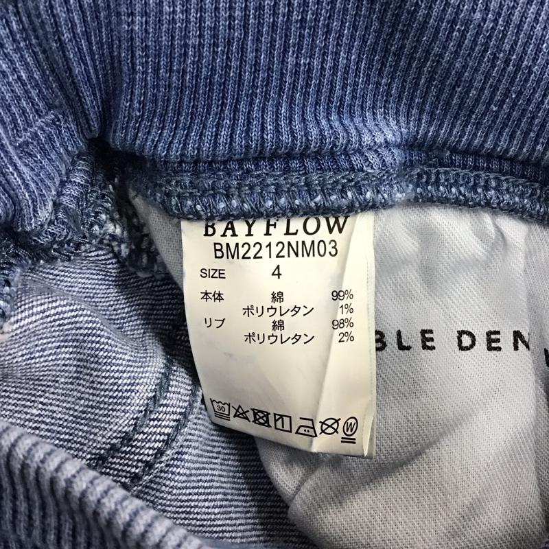 ベイフロー BAYFLOW パンツ デニム、ジーンズ BM2212NM03 デニム ジョガーパンツ 4 無地 青 / ブルー /  メンズ USED 古着 中古 10122607