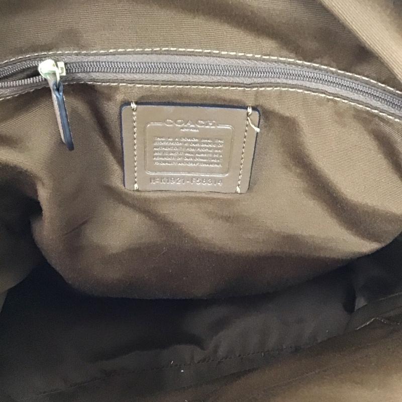 コーチ COACH リュックサック、デイパック リュックサック、デイバッグ F58314 シグネチャー 総柄 茶 / ブラウン / メンズ USED 古着 中古 10123328