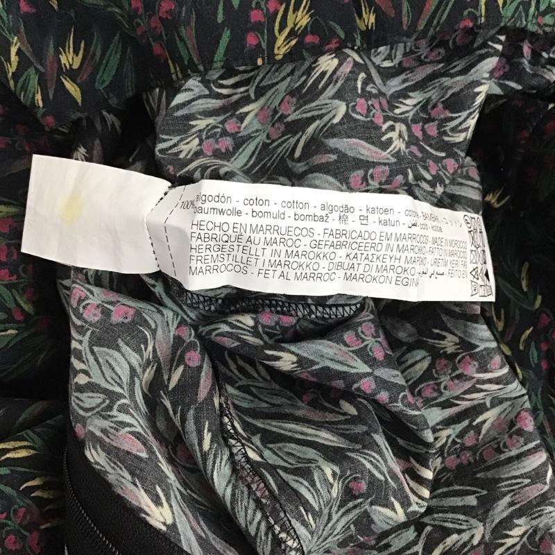 ザラ ZARA カットソー 長袖 2070/001/800 balloons puffy sleeves high neck top M 総柄 マルチカラー / マルチカラー / レディース USED 古着 中古 10131851
