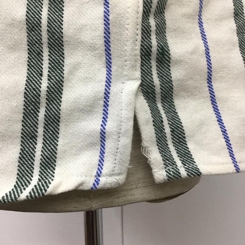 ザラ ZARA シャツ、ブラウス 半袖 半袖シャツ カラーシャツ 半袖カットソー ストライプシャツ L ストライプ マルチカラー / マルチカラー /  メンズ USED 古着 中古 10110398