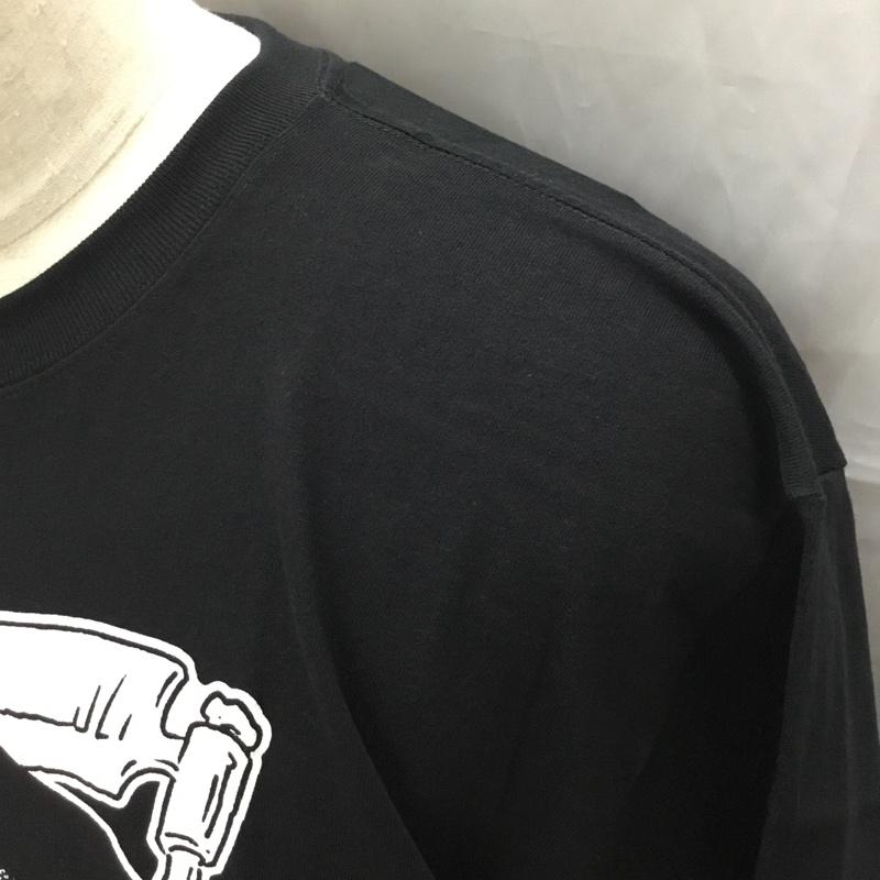 ルーディーズ RUDIES Tシャツ 半袖 半袖カットソー プリントTシャツ クルーネックカットソー 5 プリント 黒 / ブラック /  メンズ USED 古着 中古 10111305