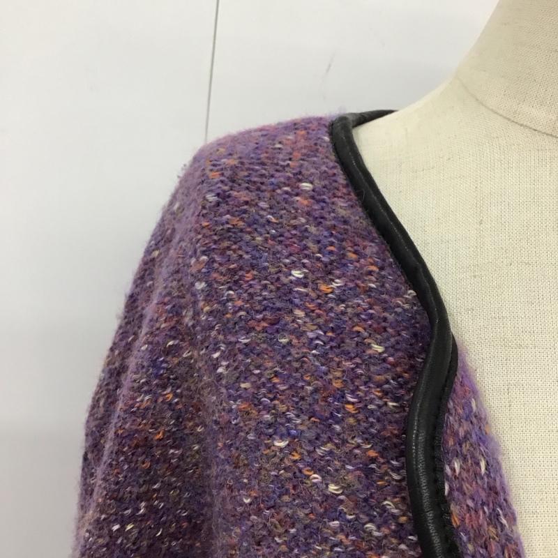 ジーナシス JEANASIS ニット、セーター 長袖 FREE 無地 紫 / パープル /  レディース USED 古着 中古 10117234