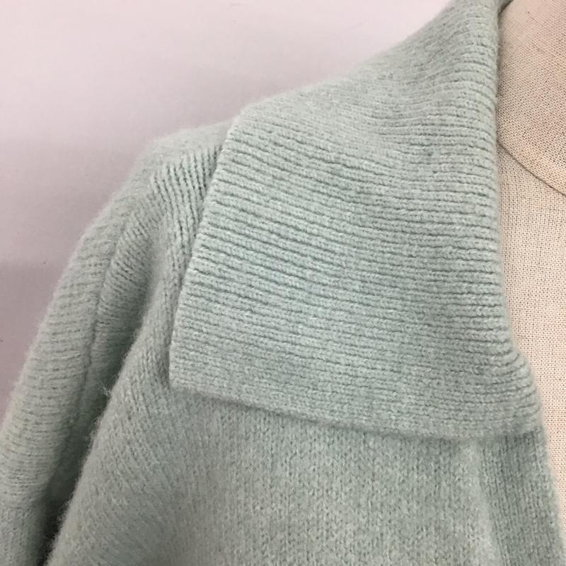ザラ ZARA ニット、セーター 長袖 M 無地 水色 / ライトブルー / レディース USED 古着 中古 10124878