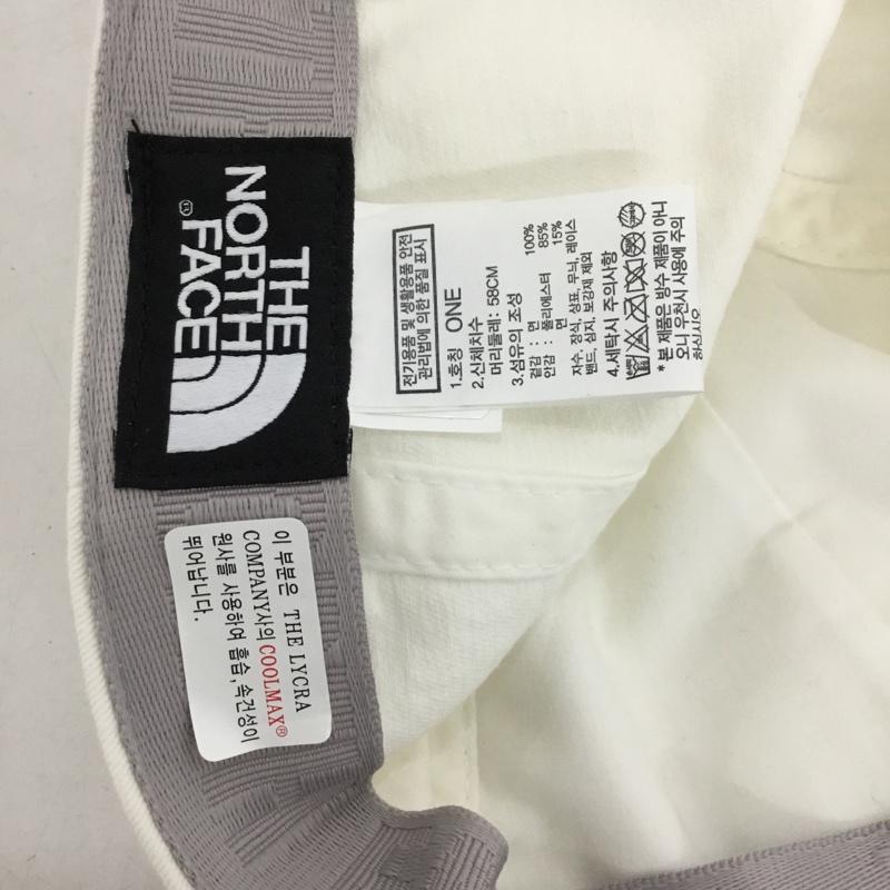 ザノースフェイス THE NORTH FACE 帽子 キャップ NE3CR00E ONE SIZE ロゴ、文字 白 / ホワイト / X 水色 / ライトブルー / メンズ USED 古着 中古 10148838
